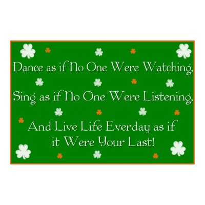 Irish Proverb Print by mrssocolov