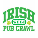 IRISH PUB CRAWL 2009 t-shirts