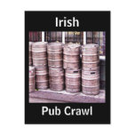 Irish Pub Crawl Postcard