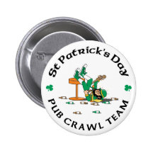 Irish Pub Crawl Team Gift Button