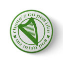 Irish Pub Harp Button by Madinagoodway Irish Pub Harp Button