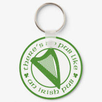 Irish Pub Harp Keychain by Madinagoodway Irish Pub Harp Keychain