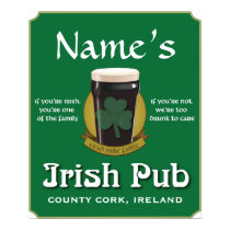 Irish Pub Poster posters by nametshirts Irish Pub Poster posters
