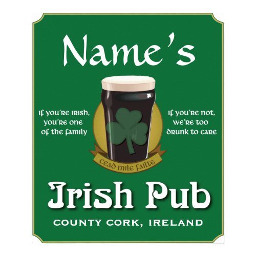 Irish Pub Poster print