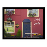 Irish pubs postcard