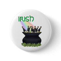 Irish Rainbow Beer Button