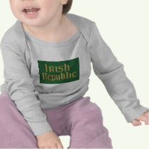 This flag, known as the Irish Republic Flag, was created by Mary Shannon at the headquarters of the Irish Citizen Army. It was flown in 1916 during the Easter Rising over the General Post Office in Dublin. It features the words 