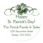Irish Return Address Labels :: Shamrock Design 10 stickers