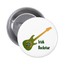Irish Rock Star Badge Buttons