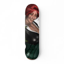 "Irish Rose" Sexy Girl Custom Skateboard Deck