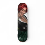"Irish Rose" Sexy Girl Custom Skateboard Deck