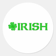 Irish Round Sticker