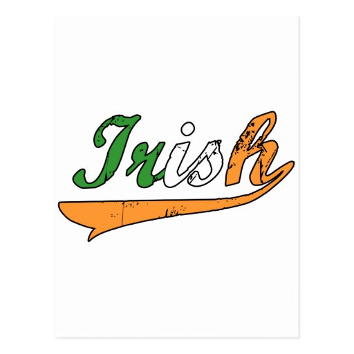 Irish Script Postcard