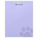 Irish Setter Breed Monogram Customized Letterhead