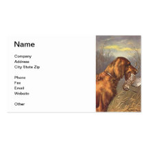 Irish Setter Dog Business Card