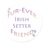 Irish Setter Furever Sticker