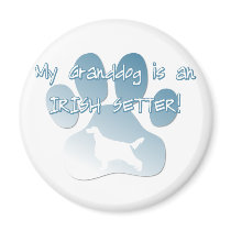 Irish Setter Granddog magnets by MenagerieMayhem Irish Setter Granddog magnets