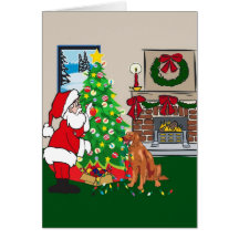 irish setter greeting card