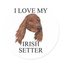 IRISH SETTER Love! stickers