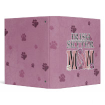 Irish Setter MOM 3 Ring Binders