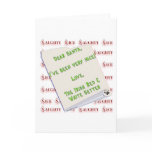 Irish Setter Naughty Nice Card