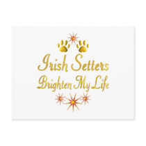 Irish Setters Brighten My Life postcards by TLArnold4 Irish Setters Brighten My Life postcards
