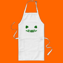 Irish shamrock aprons