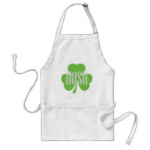 irish shamrock aprons