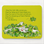 Irish Shamrock Blessing St. Patricks Day Mousepad mousepads