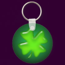 IRISH SHAMROCK by SHARON SHARPE keychains
