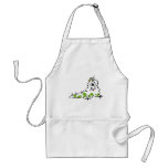 Irish Shamrock Cartoon Slug Monster Apron
