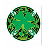 Irish Shamrock Cross Posters