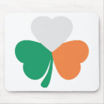 irish shamrock flag mouse pad