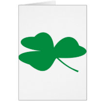 Irish Shamrock Greeting Card