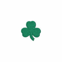 Irish Shamrock Long Sleeved Embroidered Shirt
