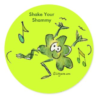 Irish Shamrock n Roll 03 Sticker sticker