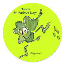 Irish Shamrock n Roll 05 Sticker by zooogle Irish Shamrock n Roll 05 Sticker