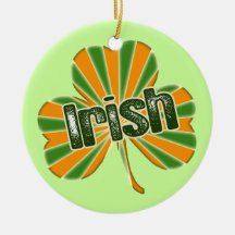 Irish Shamrock Ornaments