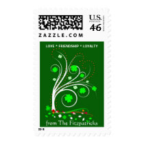 Irish Shamrock Personalized Family Postage Stamp