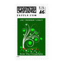 Irish Shamrock Personalized Family Postage Stamp stamp