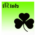 iRish Shamrock Poster posters