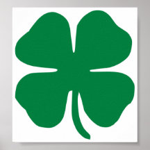 Irish Shamrock Posters