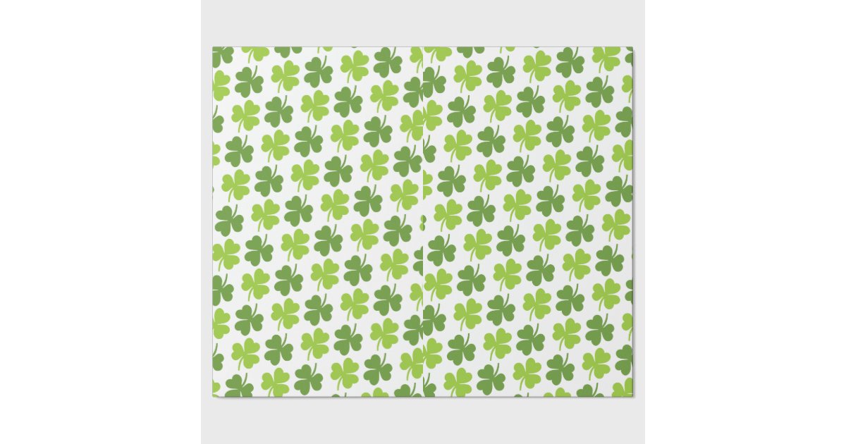 Irish Shamrock St. Patrick&rsquo;s Day Wrapping Paper | Zazzle