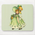 Irish Shamrock Stroll mousepads
