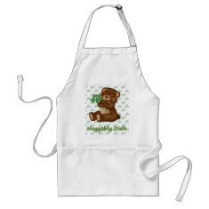 Irish Shamrock Teddy apron
