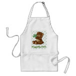 Irish Shamrock Teddy Apron