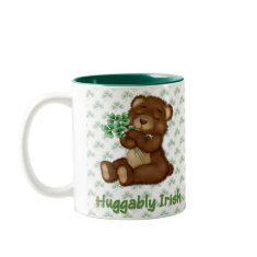 Irish Shamrock Teddy mug