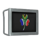 Irish Shamrock with South African Flag Belt Buckle