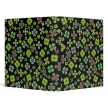 Irish Shamrocks Avery Binder by twopurringcats Irish Shamrocks Avery Binder