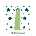 Irish Shamrocks Bridesmaid Dress t-shirts by OccasionsByMadeleine Irish Shamrocks Bridesmaid Dress t-shirts
